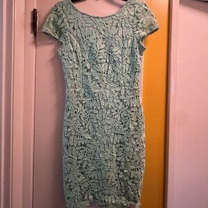 Lulus Mint Green Lace Bodycon Dress – Size L